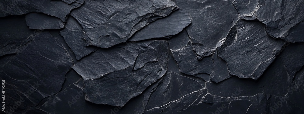 Stylish Dark Slate Rock Wall with Unique Textures for Innovative Spaces : Generative AI Stylish Dark Slate Rock Wall with Unique Textures for Innovative Spaces : Generative AI
