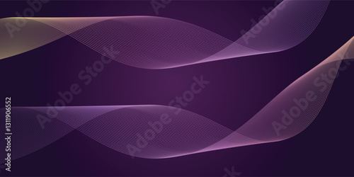 Abstract futuristic background with glowing wave lines. Dynamic wave. Modern gradient flowing wavy lines. Future technology concept. Suit for cover, banner, brochure, card, website