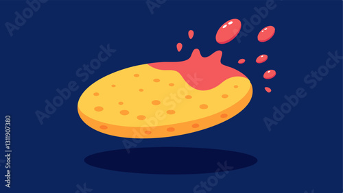 Skin Sponge A spongelike illustration of skin absorbing exosomes with exaggerated texture being smoothed out as the exosomes are absorbed over time.