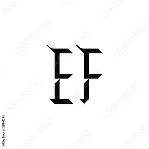 Free Download EF monogram logo design letter text name symbol monochrome logotype alphabet character simple logo - GFXLoad