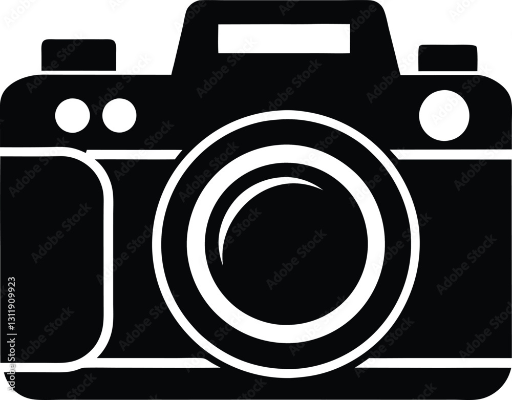 Camera Silhouette Vector Design, Camera Icon Camera Silhouette Vector Design, Camera Icon