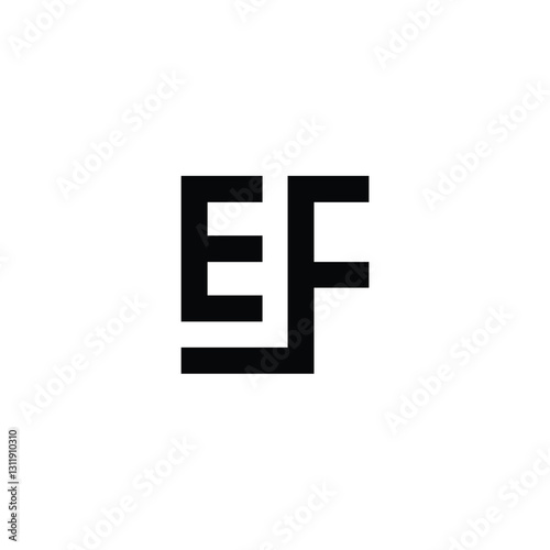 Free Download EF monogram logo design letter text name symbol monochrome logotype alphabet character simple logo - GFXLoad