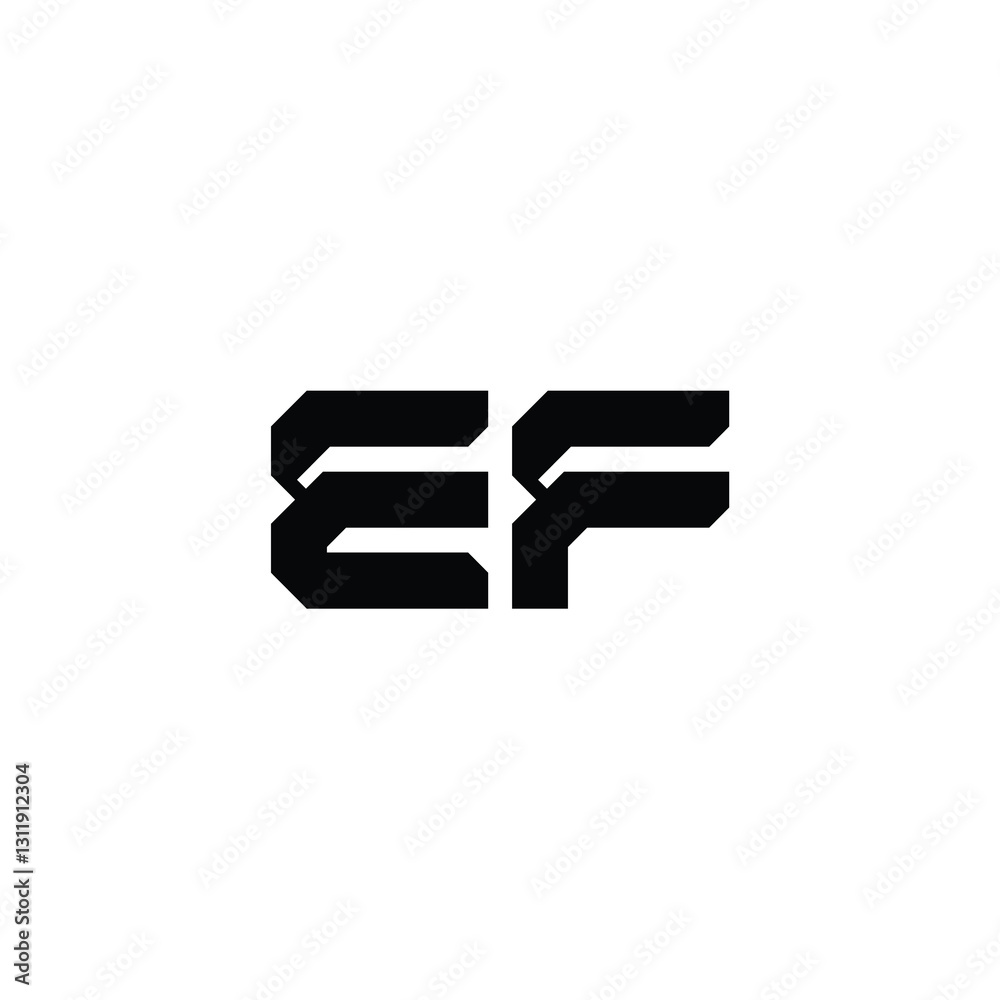 EF monogram logo design letter text name symbol monochrome logotype alphabet character simple logo EF monogram logo design letter text name symbol monochrome logotype alphabet character simple logo
