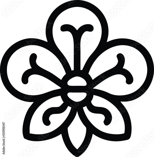 fleur de lis vector illustration