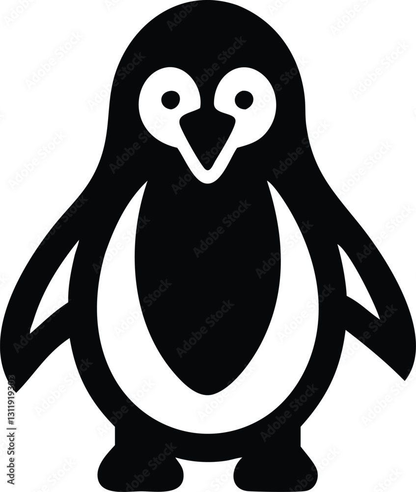 Obraz premium penguin cartoon isolated on white