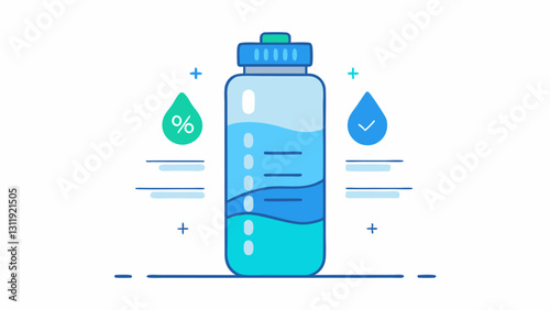 Water Intake Tracker A visual water bottle that fills up as the user logs their daily water intake complemented by motivational text on hydration benefits.