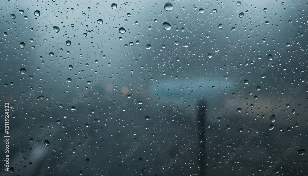 Raindrops Forming Abstract Patterns on Fogged Glass Raindrops Forming Abstract Patterns on Fogged Glass
