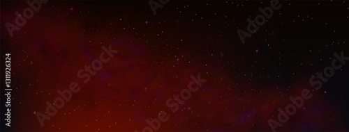 Starry night sky with astrological constellations. Space stars background.Space nebula and glittering stardust.