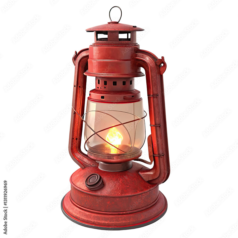 red emergency light isolated on transparent background red emergency light isolated on transparent background