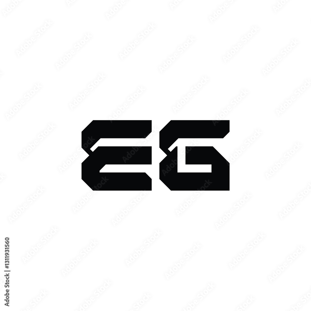 EG monogram logo design letter text name symbol monochrome logotype alphabet character simple logo EG monogram logo design letter text name symbol monochrome logotype alphabet character simple logo