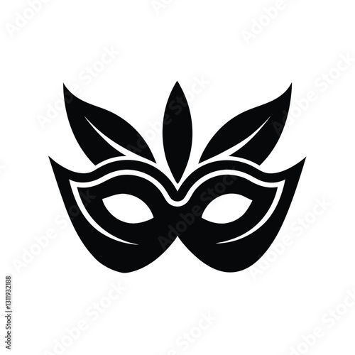 a vector illustration of a masquerade mask.