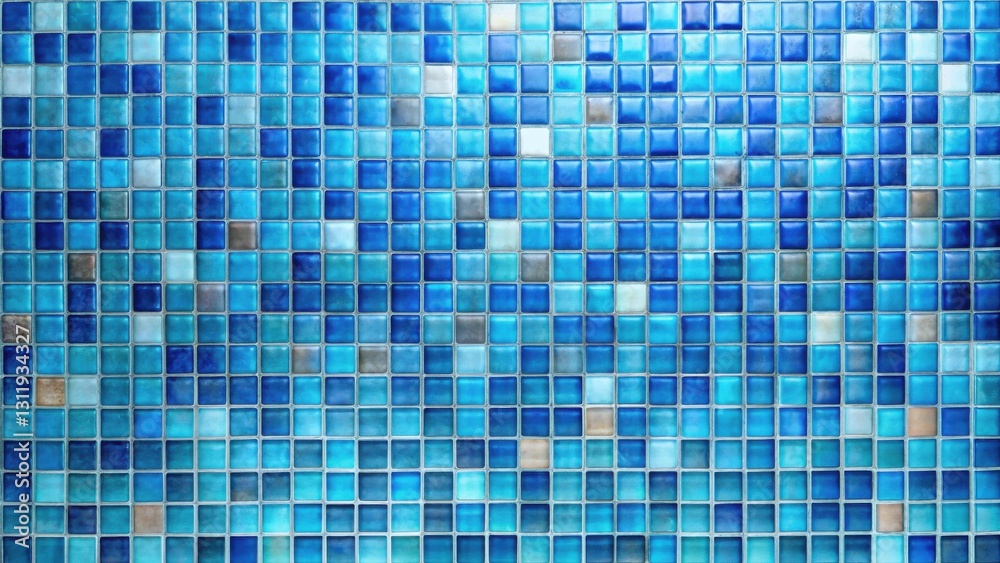 A Seamless Pattern of Small Square Tiles in Varied Shades of Blue Creates a Textured Background Ideal for Design Projects A Seamless Pattern of Small Square Tiles in Varied Shades of Blue Creates a Textured Background Ideal for Design Projects