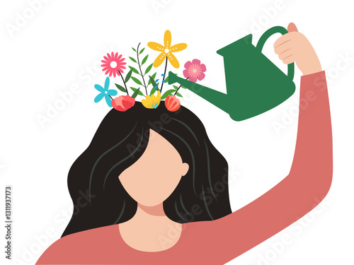 self care love mental health illustration mindfulness confidence support