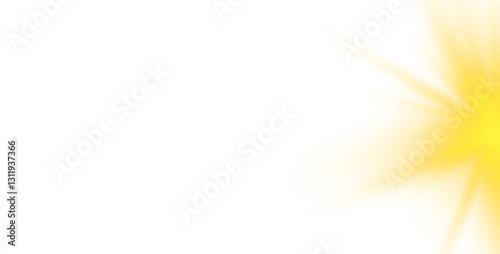 Sun flush with raos or gold spotlyght and boke. Gold lance flares network. Yellow glowing light burst and transparent back ground. Lights flare, star flash light, white sun rays, png. 