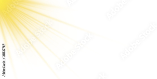 yellow effect set. Isolated white transparent light effect set, lens flare, explosion, dust, line, sun flash, spark and stars, spotlight, curve twirl, png. Sunlight, abstract special effect. 