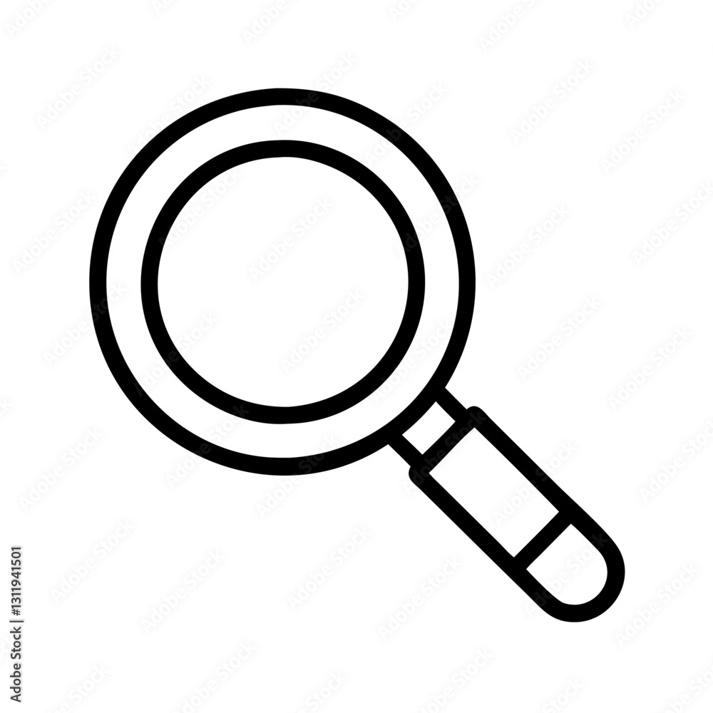 magnifying glass icon, magnifying glass line art - simple line art of magnifying glass, perfect for magnifying glass logos and icons magnifying glass icon, magnifying glass line art - simple line art of magnifying glass, perfect for magnifying glass logos and icons