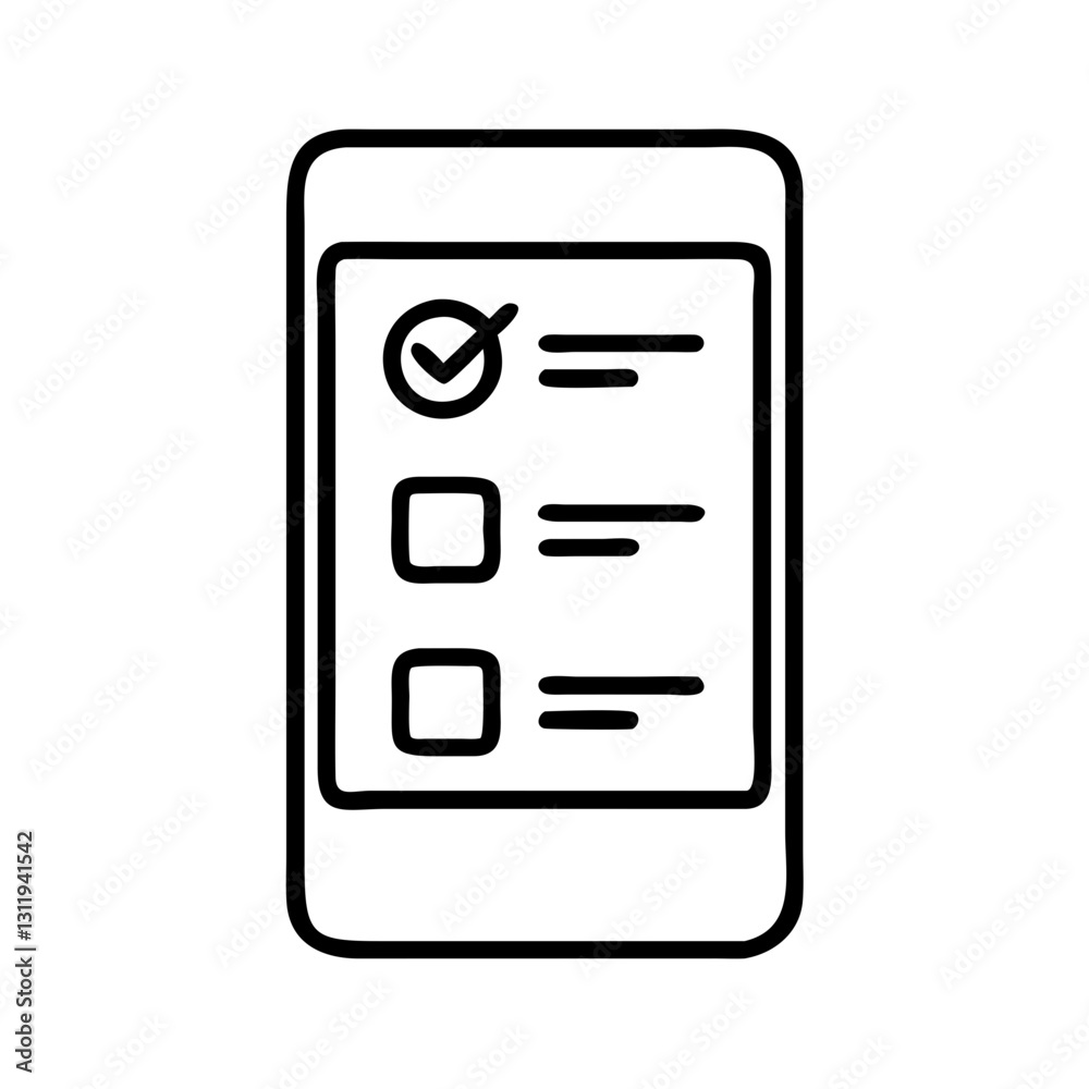 mobile survey icon, mobile survey line art - simple line art of mobile survey, perfect for mobile survey logos and icons mobile survey icon, mobile survey line art - simple line art of mobile survey, perfect for mobile survey logos and icons