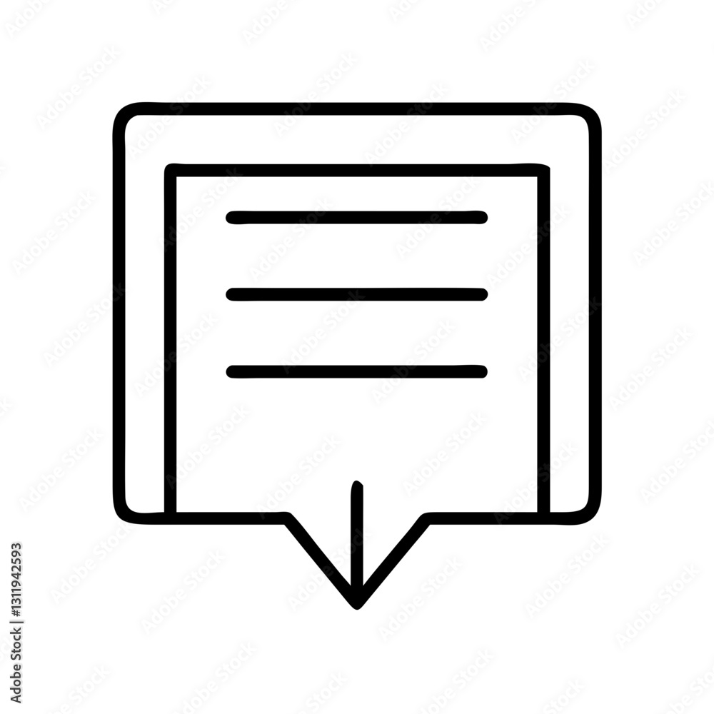 text box icon, text box line art - simple line art of text box, perfect for text box logos and icons text box icon, text box line art - simple line art of text box, perfect for text box logos and icons
