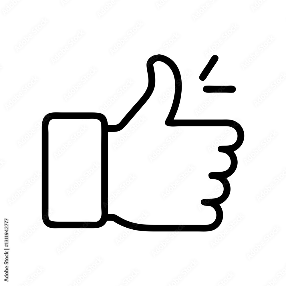 thumbs up icon, thumbs up line art - simple line art of thumbs up, perfect for thumbs up logos and icons thumbs up icon, thumbs up line art - simple line art of thumbs up, perfect for thumbs up logos and icons
