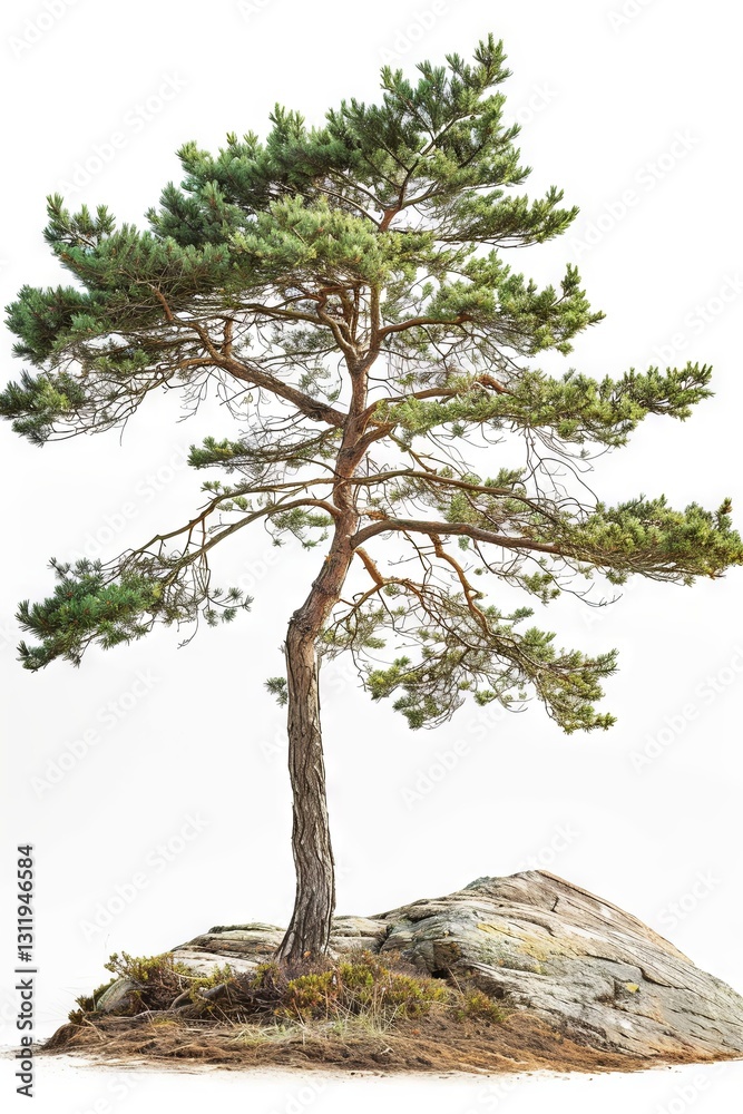 Fototapeta premium Pine on white background