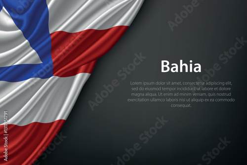 Bahia state flag on dark background
