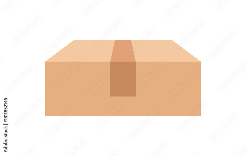 postal parcel box, carton shipping box, brown corrugated box, cardboard postage box for transportation