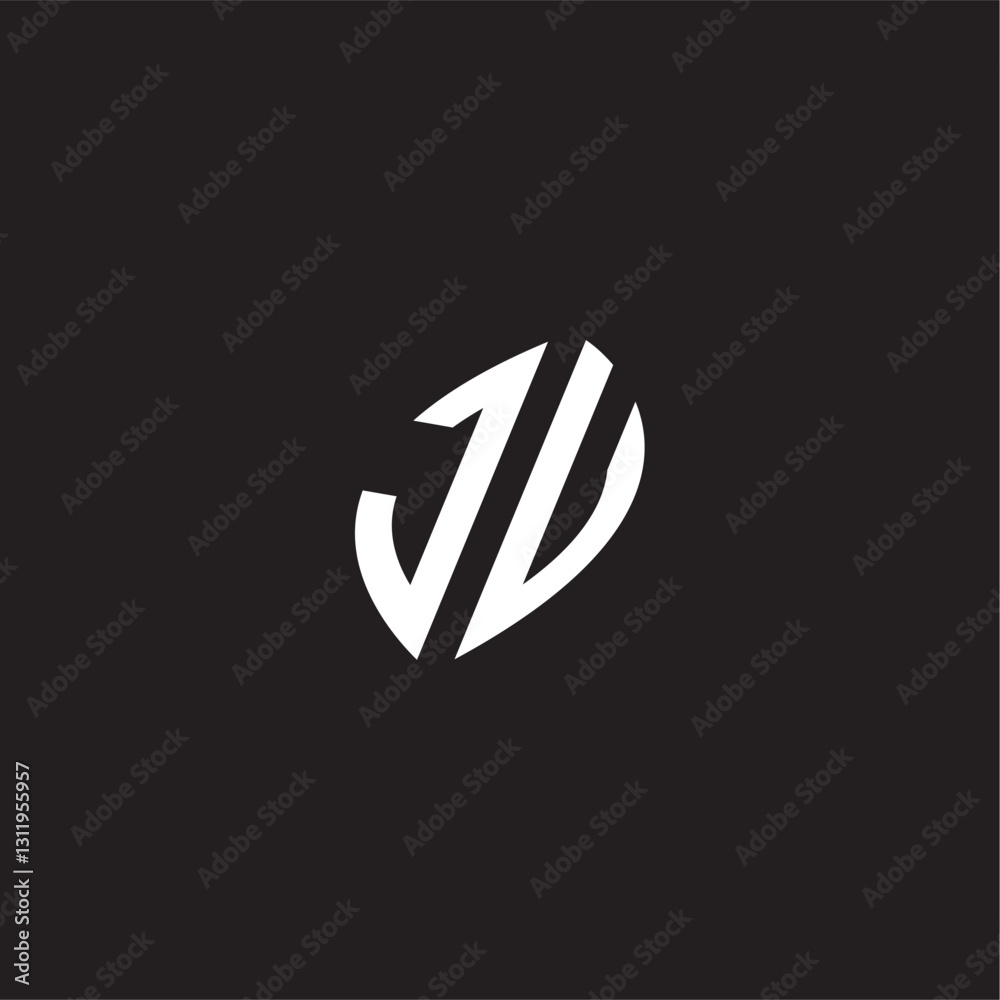 Initial logo design esport JV gaming and bold concept Initial logo design esport JV gaming and bold concept