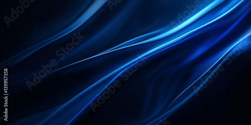 Wallpaper Mural A high-resolution digital abstract background featuring a smooth gradient transitioning from deep black to a vibrant, electric blue hue. Torontodigital.ca