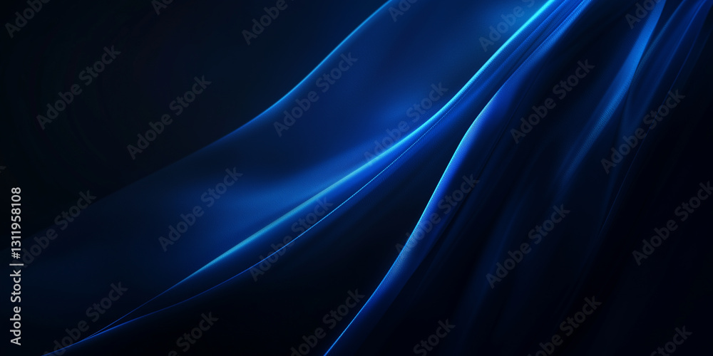 custom made wallpaper toronto digitalA high-resolution digital abstract background featuring a smooth gradient transitioning from deep black to a vibrant, electric blue hue.