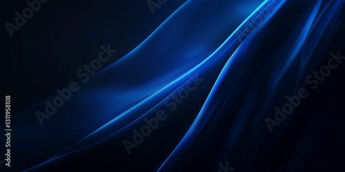 Wallpaper Mural A high-resolution digital abstract background featuring a smooth gradient transitioning from deep black to a vibrant, electric blue hue. Torontodigital.ca
