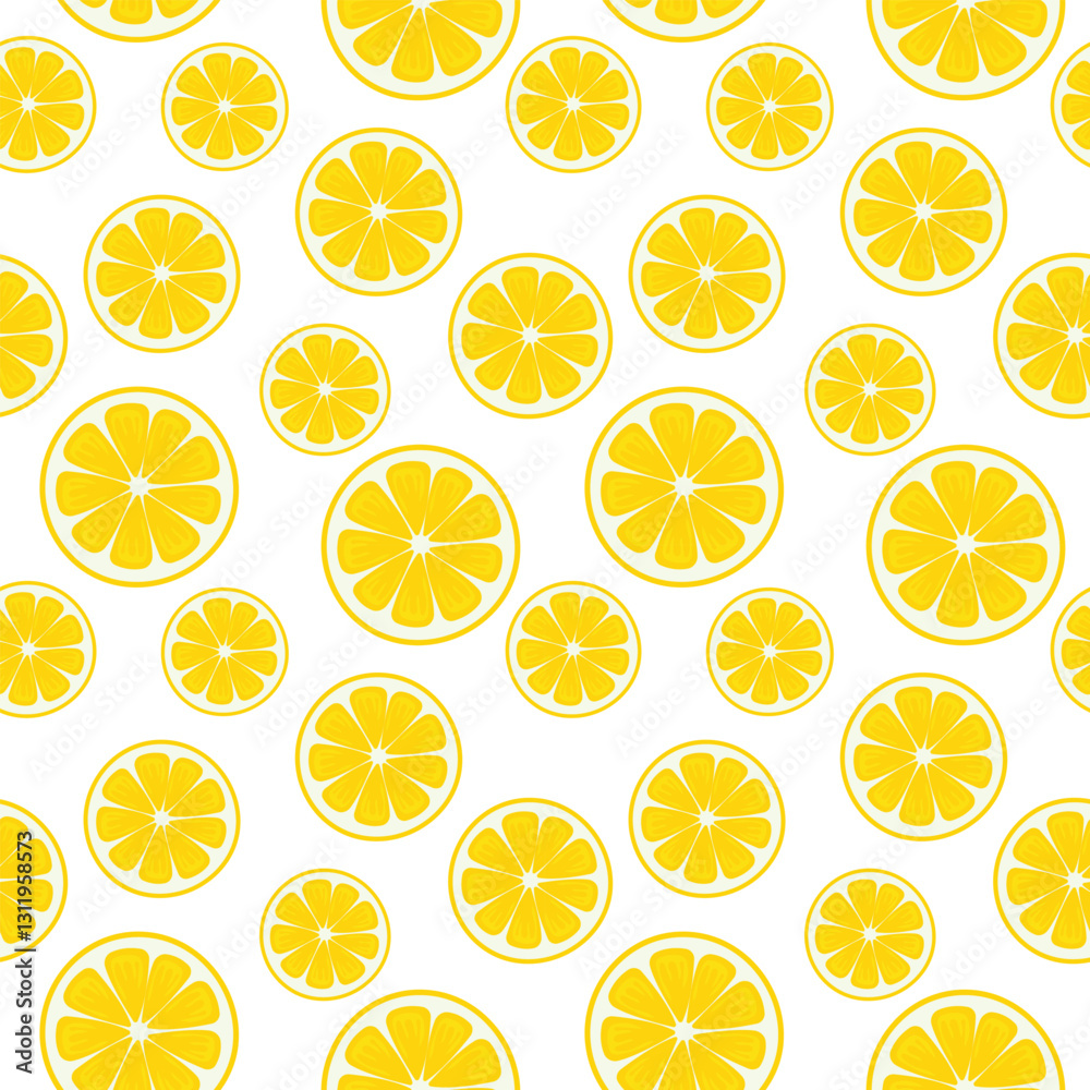 Seamless Orange Fruit Vector Pattern. Seamless Orange Fruit Vector Pattern.