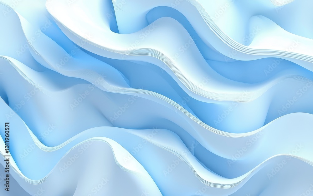 Obraz premium 3D minimalistic pastel blue background