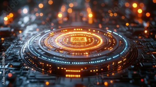 Wallpaper Mural Futuristic Circuitry Torontodigital.ca