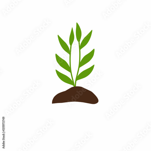Hand drawn illustration of plant growth stages 