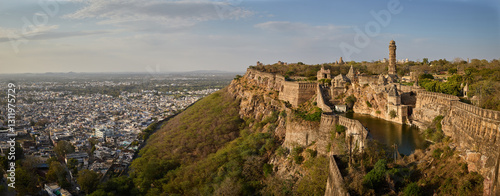 Chittorgarh fort in Rajasthan, India photo