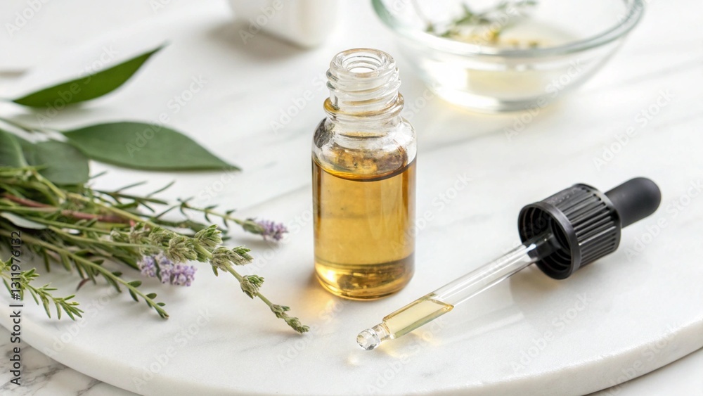 Fototapeta premium rosemary essential oil