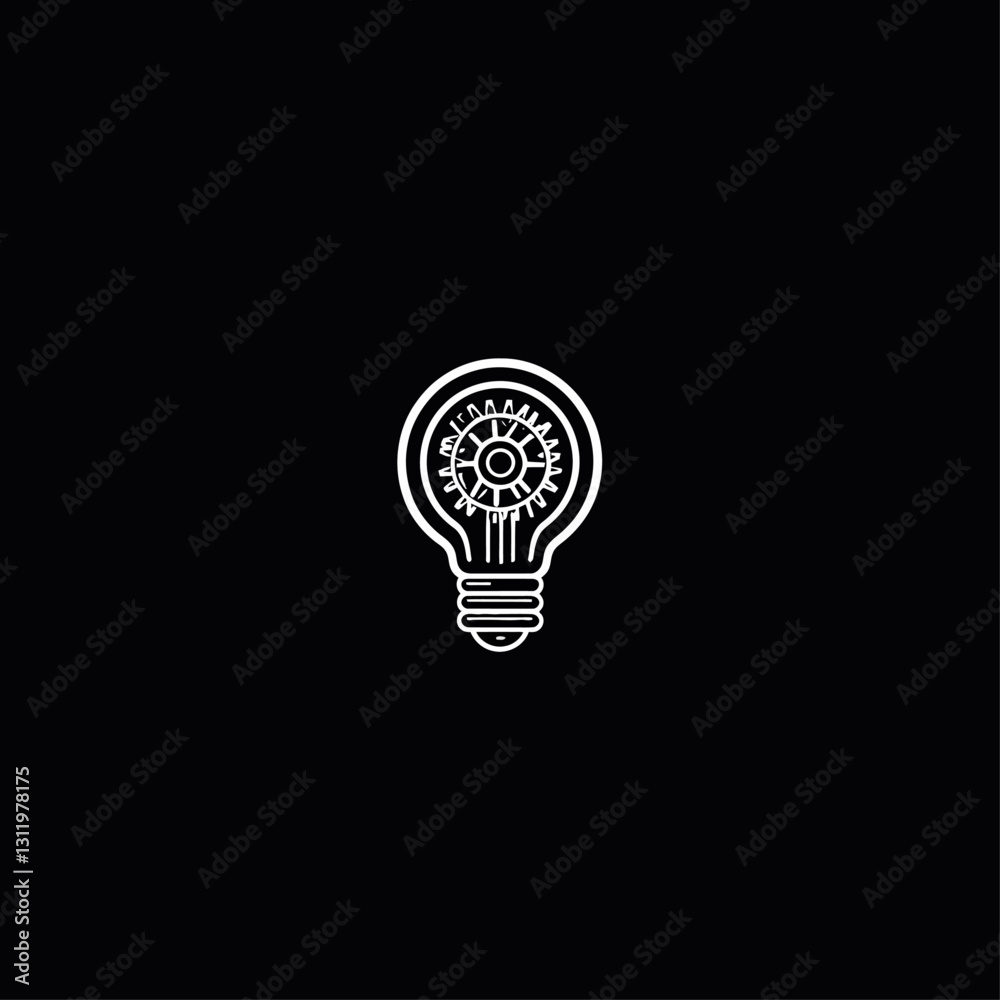 Light Bulb With Gears Inside, Idea Generation, Innovation, Engineering, Tech Light Bulb With Gears Inside, Idea Generation, Innovation, Engineering, Tech