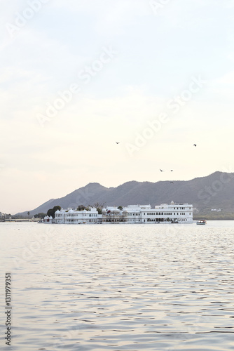 View on Pichola lake in Udaipur city, India