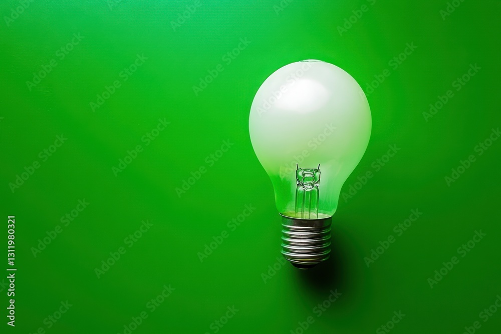 Lightbulb idea on green background. Symbol of solution, innovation, creativity and inspiration. Conceptual design suitable for ecological awareness,earth day, environmental topics ideas. Lightbulb idea on green background. Symbol of solution, innovation, creativity and inspiration. Conceptual design suitable for ecological awareness,earth day, environmental topics ideas.
