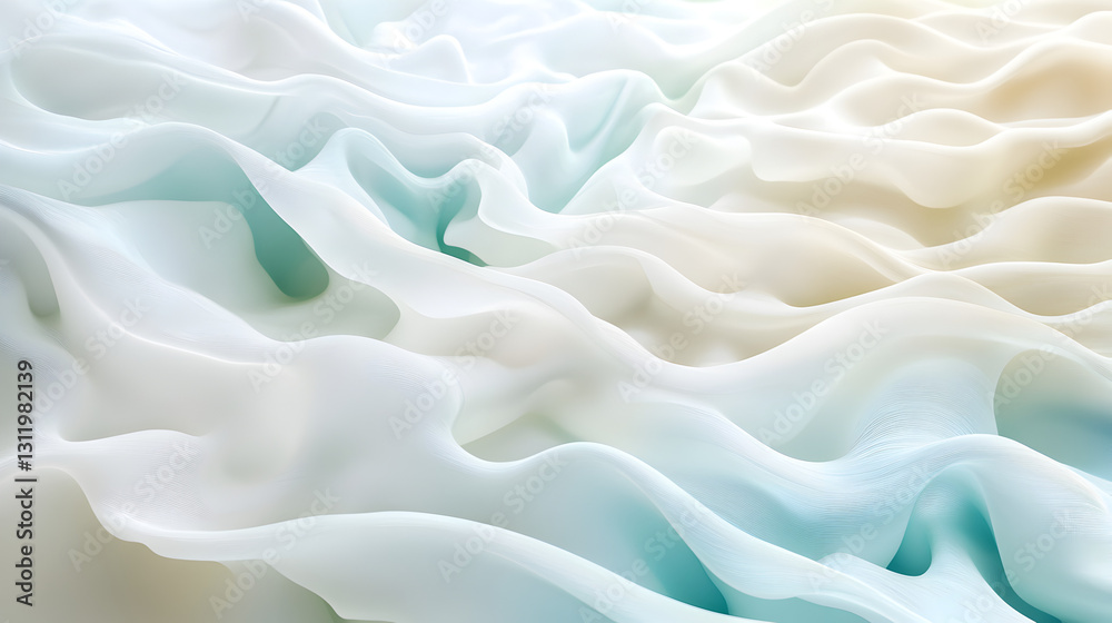 in a soft glowing white and aqua palette, conveying purity and rejuvenation in a soft glowing white and aqua palette, conveying purity and rejuvenation