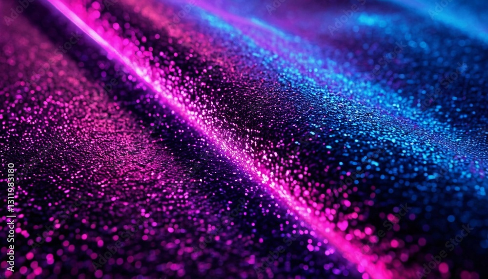 Background with neon rays on stone texture. Modern neon wallpaper. Neon glare on wet stone. Cyberpunk background. Generated by AI