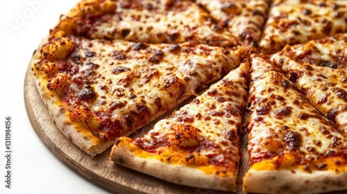 Wallpaper Mural Delicious Pizza Perfection A Mouthwatering Close-Up of a Freshly Baked, Cheesy Italian Delight, Served on a Rustic Wooden Board, Showcasing Its Crispy Crust and Savory Toppings, Perfect for Food Torontodigital.ca