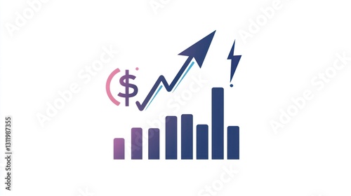 Financial Growth Chart Icon (1) photo