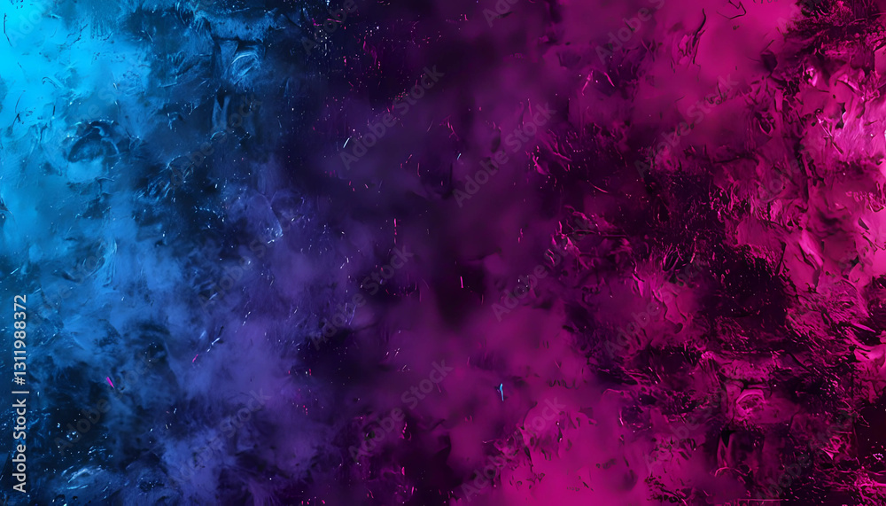 Background with neon rays on stone texture. Modern neon wallpaper. Neon glare on wet stone. Cyberpunk background. Generated by AI