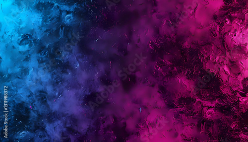 Obraz na płótnie Background with neon rays on stone texture. Modern neon wallpaper. Neon glare on wet stone. Cyberpunk background. Generated by AI w salonie