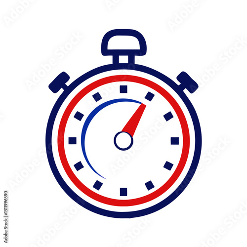 Stopwatch icon indicating time, measurement and timing concept