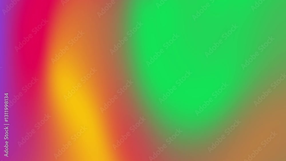 Blurred abstract background of pink yellow and green colors.
