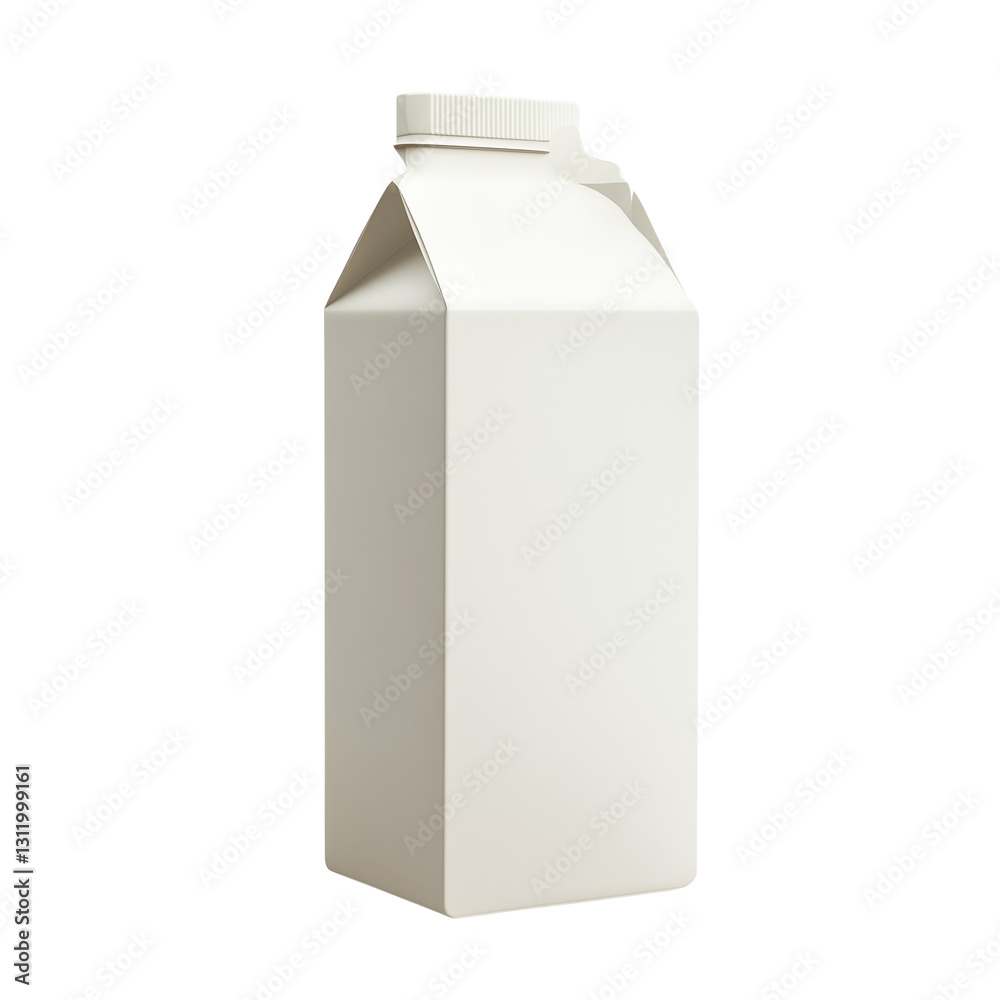 Close-up view of a juice carton box mockup, showing a vibrant fruit illustration on the label on transparent png background. Ai generated Close-up view of a juice carton box mockup, showing a vibrant fruit illustration on the label on transparent png background. Ai generated
