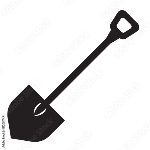 shovel vector illustration