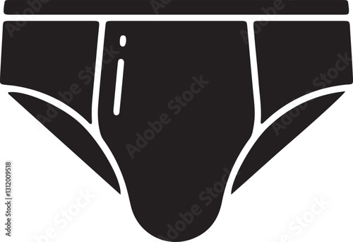 Illustration of men's underwear silhouette